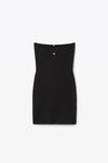 alexander wang 密织粘胶镂空迷你连衣裙  black