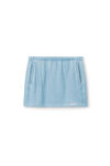 Alexander Wang light blue mini-jupe bleu clair en molleton de coton