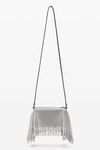 Alexander Wang white divina pochette crystal mesh