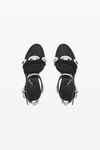 alexander wang dome 105 high heel goatskin sandal  black