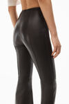 alexander wang flared pant in leather black