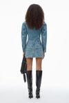 Alexander Wang vintage light indigo denim minidress in cotton