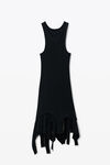 Alexander Wang black ブラック コットン デコンストラクテッド ミニドレス