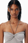 Alexander Wang cement grey jersey dress with key hardware