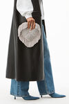 alexander wang sleeveless tailored coat in moto leather black