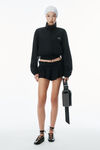 Alexander Wang black tailored tropical wool short