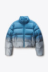 Alexander Wang silver/blue 反光短款羽绒服