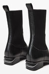 Alexander Wang black kane sock boot in leather