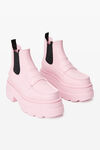 Alexander Wang cradle pink carter 75mm ankle platform boot in rubber