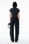 Alexander Wang washed black black crystal hotfix star jersey tee