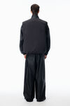 Alexander Wang black moto puffer vest