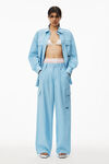 alexander wang 密织棉质工装裤 chambray blue