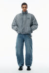 Alexander Wang washed lt grey unisex padded track jacket