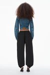 Alexander Wang black pantaloni sportivi in nylon