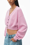 Alexander Wang pink lavender long sleeve cardigan with v neck