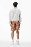 alexander wang coin boxer short in washed cupro copper