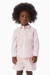 alexander wang kids button down shirt in compact cotton light pink