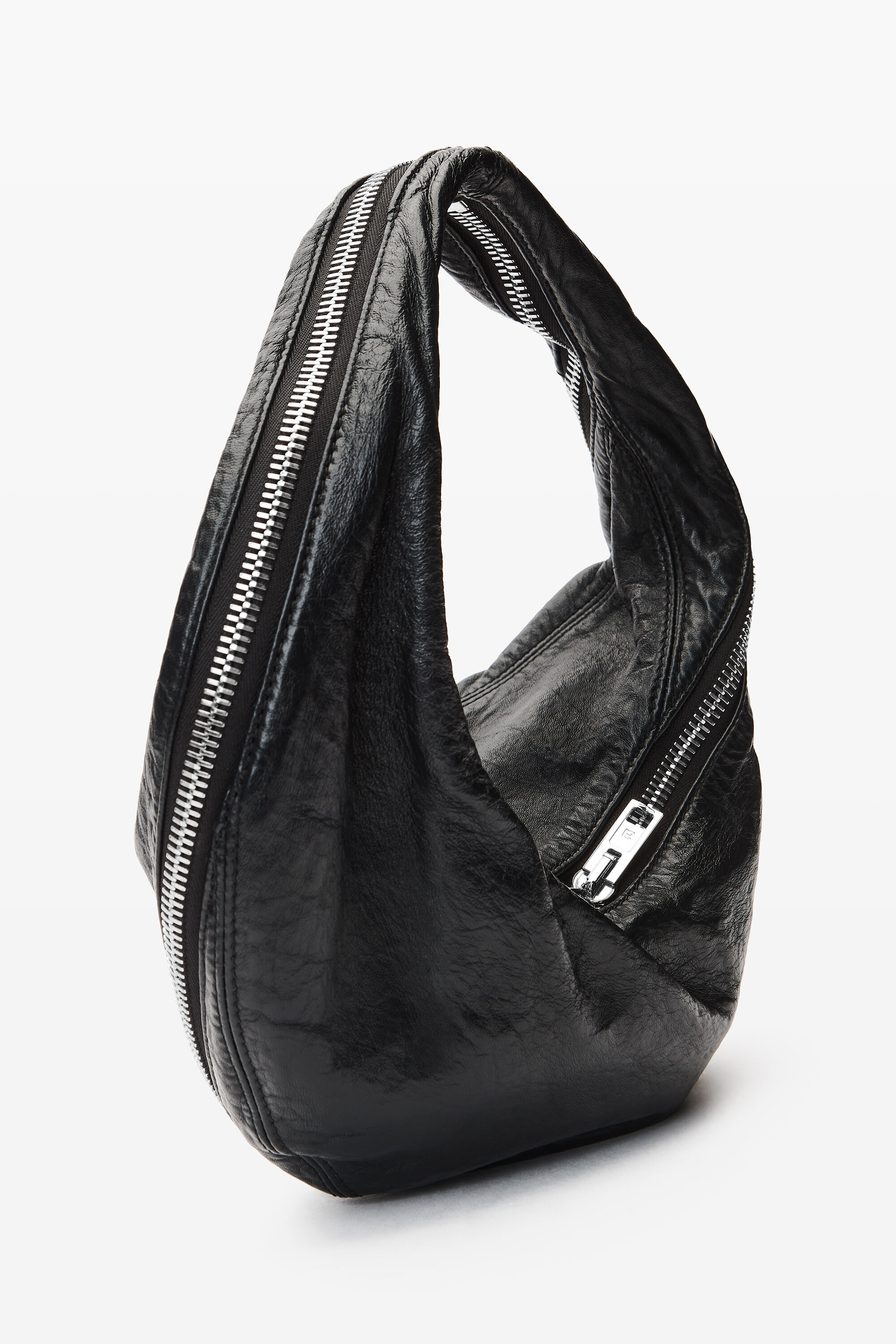 Alexander Wang ☆ Twyst Memory レザー クロスボディバッグ Twyst Crossbody Bag in Memory Leather in BLACK | alexanderwang®