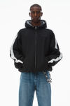 Alexander Wang black unisex reversible raglan hoodie