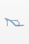 alexander wang dome 85 water snake strappy slide sandal cerulean