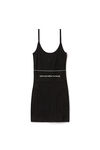 LOGO ELASTIC DRESS IN RIBBED JERSEY