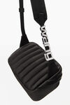 alexander wang heiress crossbody bag in satin black