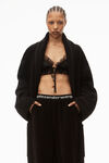 alexander wang 弹力灯芯绒慢跑长裤  black
