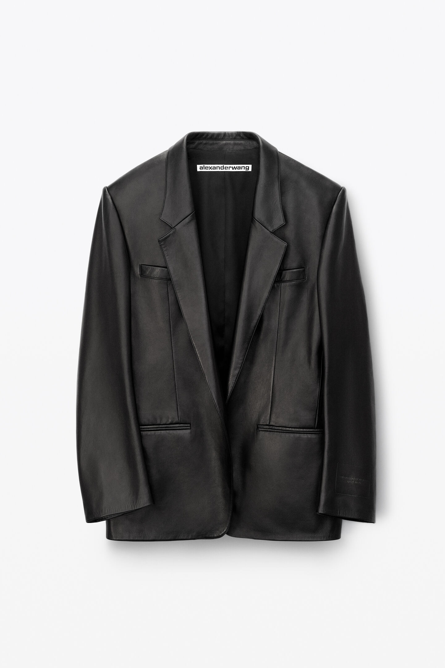 alexander wang leather coat