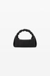 alexander wang scrunchie mini bag in satin black