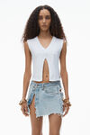 Alexander Wang vintage white double v-neck tank top