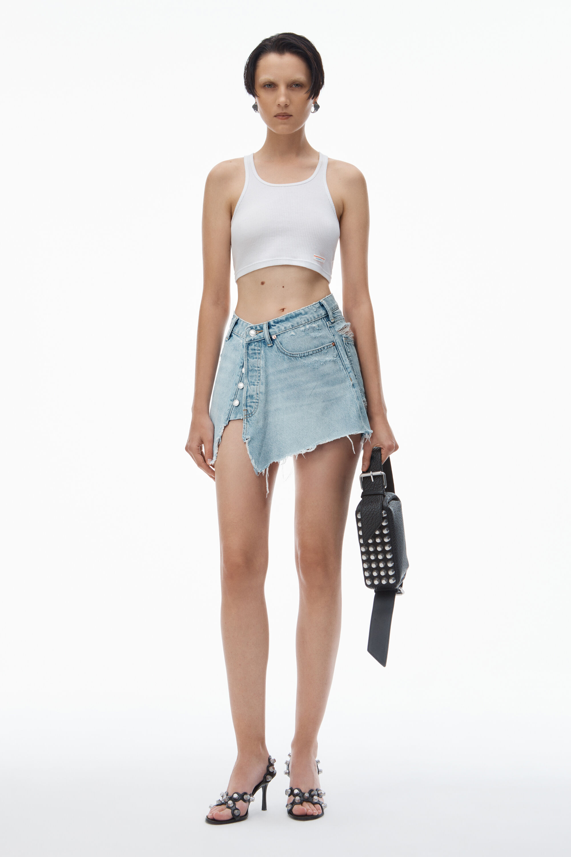 スカート CUT OFF SKIRT SKIRT FETICO(フェティコ) 2024SS カットアウトデニムミディスカート
