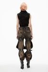 Alexander Wang acid black/white 3d logo knit vest in cotton