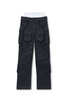 Alexander Wang asphalt pre-styled cargo pants with brief waistband