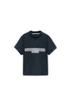 Alexander Wang washed black reflective halo print logo tee