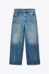 Alexander Wang vintage marbled blue surge wide leg jean