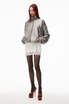 alexander wang 毛圈布超短裙 white