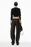Alexander Wang black custom 3d-molded spike cardigan