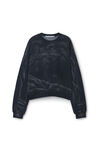 Alexander Wang washed black 中性加大款运动衫