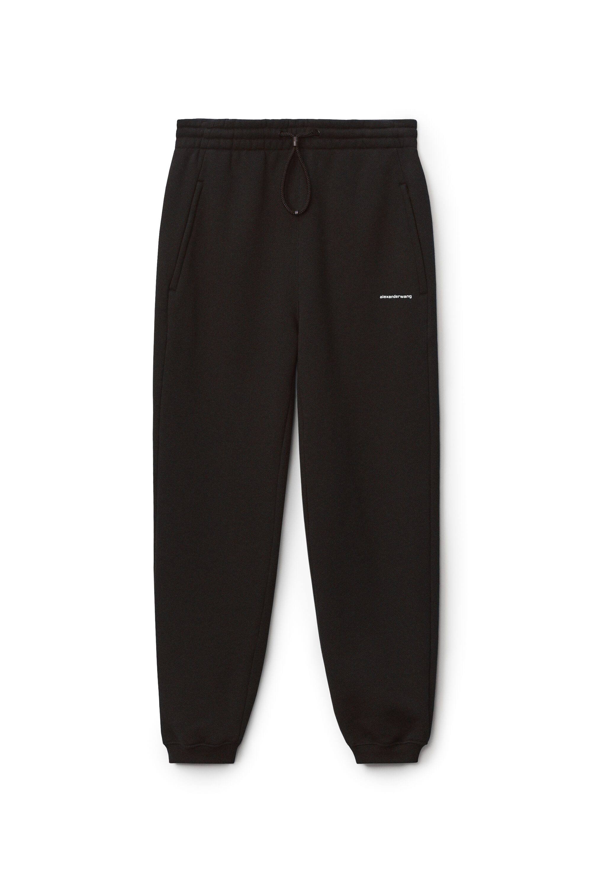 alexanderwang SWEATPANT IN DENSE FLEECE BLACK alexanderwang IN