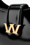 alexander wang w legacy 皮革大号流浪包 black