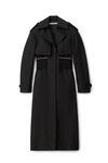 alexander wang 棉质精裁徽标风衣 black
