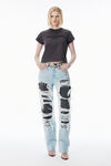 Alexander Wang washed black bean washed grey jersey tee