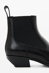 alexander wang 时尚光滑皮革踝靴 black