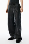 Alexander Wang black black worn moto leather sweatpant