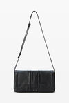 Alexander Wang black 中号皮革翻盖斜挎包