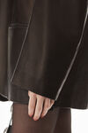 alexander wang 软皮革西装外套 black