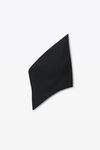 Alexander Wang black asymmetric one-shoulder top in wool