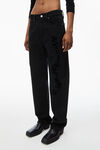 alexander wang jean avec logo ondulé ez washed black