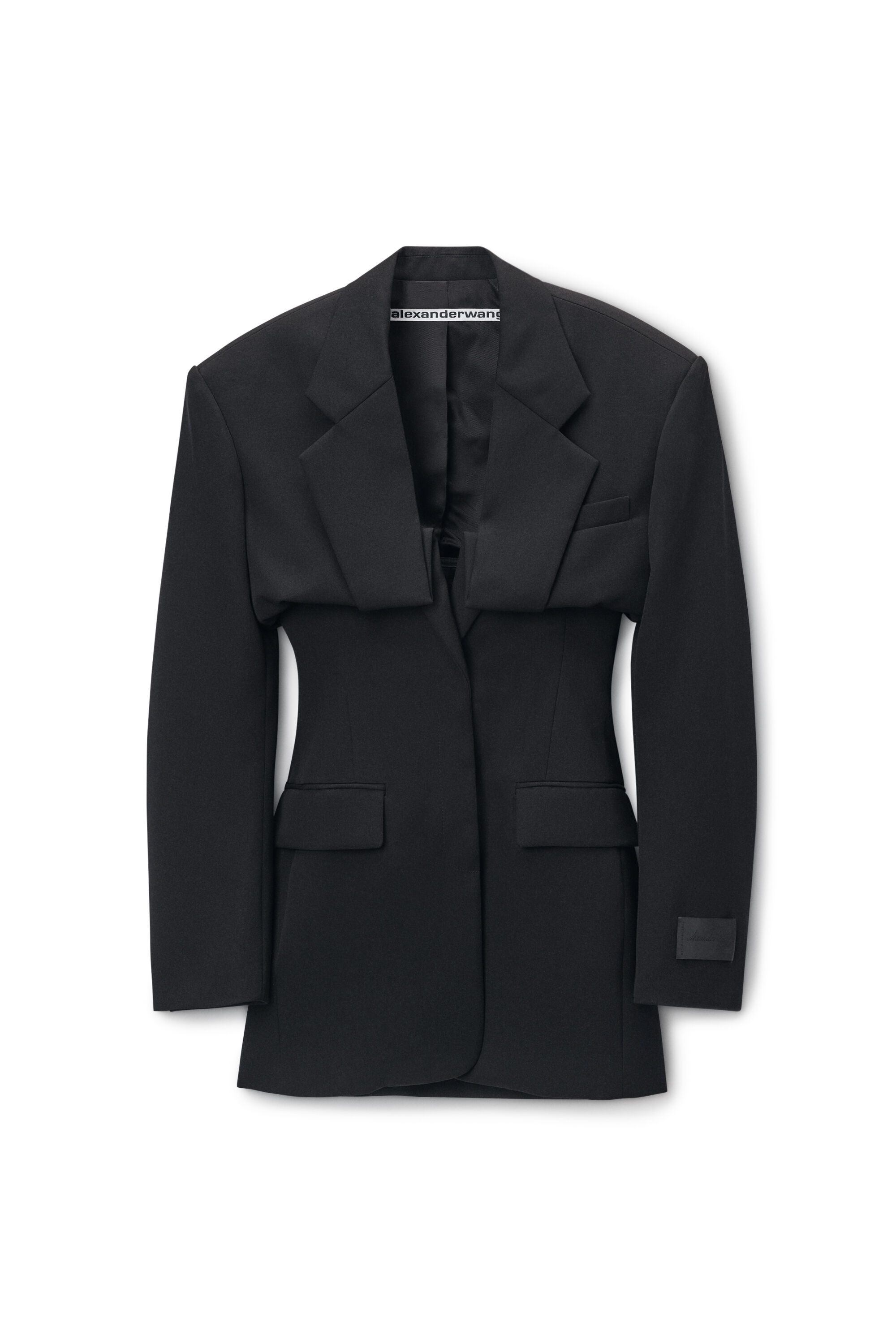 【るんるん】ALEXANDER WANG ブラック テーラードジャケット Pre-Styled Blazer Dress in BLACK | alexanderwang®