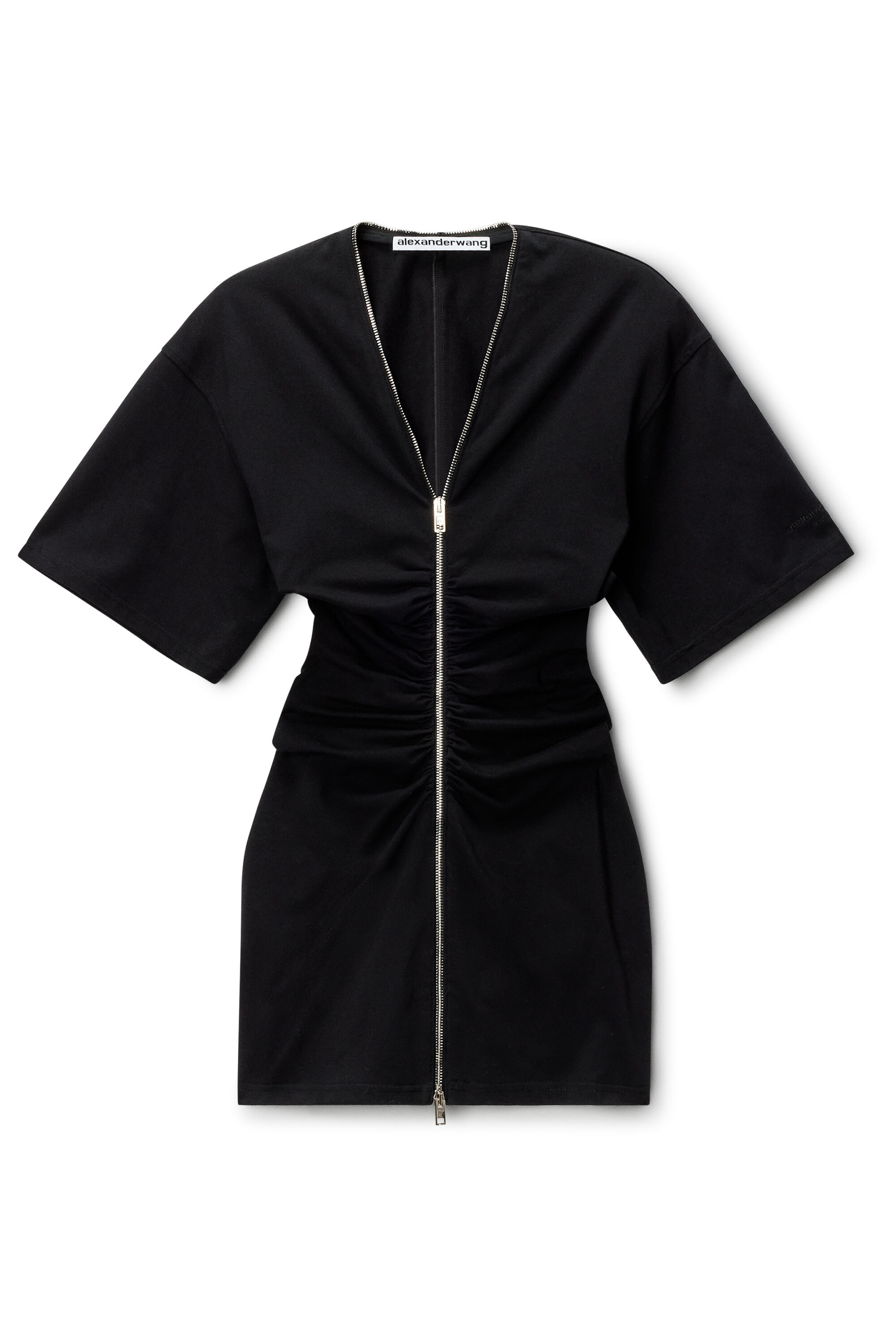 Zipper Tee Dress in BLACK | alexanderwang®